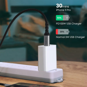 CABLETIME καλώδιο USB Type-C C160, USB 3.2, PD 100W, 4K/60Hz, 1m, μαύρο | Αξεσουάρ κινητών | elabstore.gr