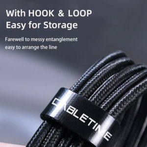 CABLETIME καλώδιο USB Type-C C160, USB 3.2, PD 100W, γωνιακό, 1m, μαύρο | Αξεσουάρ κινητών | elabstore.gr