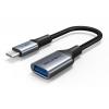 CABLETIME καλώδιο USB Type-C σε USB 3.0 θηλυκό CMCM60, 0.15m, γκρι | Αξεσουάρ κινητών | elabstore.gr