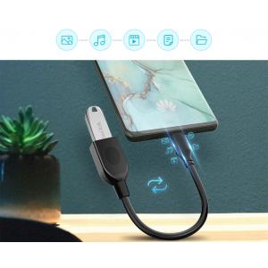 CABLETIME καλώδιο USB Type-C σε USB 2.0 CMAF2, 480Mbps, 0.15m, μαύρο | Αξεσουάρ κινητών | elabstore.gr