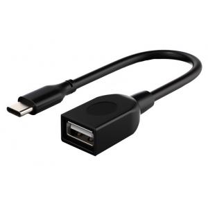 CABLETIME καλώδιο USB Type-C σε USB 2.0 CMAF2, 480Mbps, 0.15m, μαύρο | Αξεσουάρ κινητών | elabstore.gr