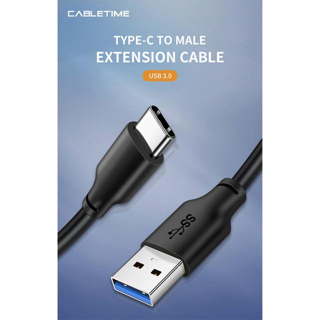 CABLETIME καλώδιο USB 3.0 σε USB Type-C C160, 5V 3A, 0.25m, μαύρο | eLabstore.gr CABLETIME καλώδιο USB 3.0 σε USB Type-C C160, 5V 3A, 0.25m, μαύρο | Αξεσουάρ κινητών | elabstore.gr