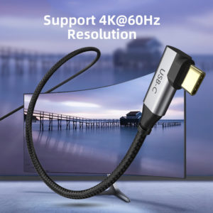 CABLETIME καλώδιο USB-C 90 Degree σε HDMI C160, Coaxial, 4K, 1.8m, μαύρο | Αξεσουάρ κινητών | elabstore.gr