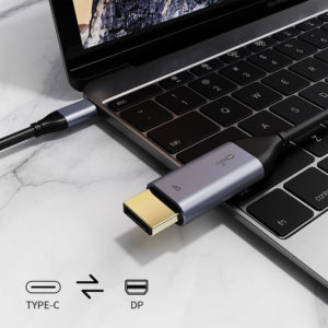 CABLETIME καλώδιο USB-C σε DisPlayPort C160, 4k/60hz, 1.8m, μαύρο | Αξεσουάρ κινητών | elabstore.gr