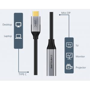 CABLETIME καλώδιο USB-C σε Mini DisplayPort C160, 4K, 0.15m, μαύρο | Αξεσουάρ κινητών | elabstore.gr