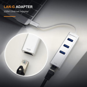 CABLETIME HUB USB-C σε 3x USB 3.0 + RJ45 C160, 5Gbps, 0.15m, ασημί | eLabstore.gr CABLETIME HUB USB-C σε 3x USB 3.0 + RJ45 C160, 5Gbps, 0.15m, ασημί | Συνοδευτικά PC | elabstore.gr