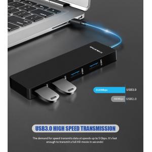 CABLETIME HUB USB-C σε 4xUSB 3.0 C160, 4 ports, 5Gbps, 0.15m, μαύρο | Συνοδευτικά PC | elabstore.gr