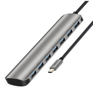 CABLETIME HUB USB-C σε 7x USB 3.0 C160, 5Gbps, 0.15m, ασημί | Συνοδευτικά PC | elabstore.gr