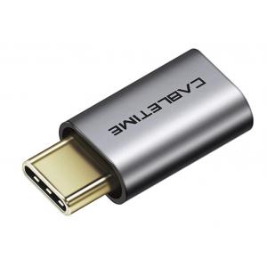 CABLETIME αντάπτορας USB Type-C σε USB Micro θηλυκό C160, γκρι | Αξεσουάρ κινητών | elabstore.gr