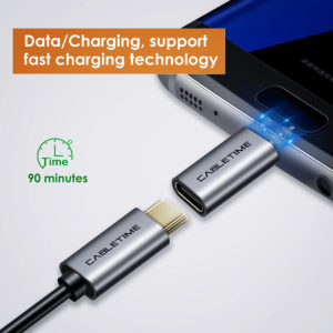 CABLETIME αντάπτορας OTG USB Type-C σε USB 2.0 Micro B C160, γκρι | Αξεσουάρ κινητών | elabstore.gr