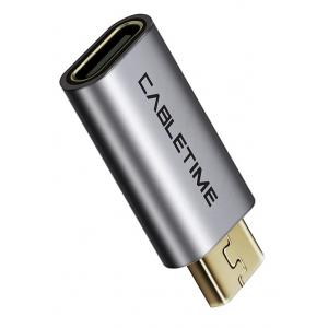CABLETIME αντάπτορας OTG USB Type-C σε USB 2.0 Micro B C160, γκρι | Αξεσουάρ κινητών | elabstore.gr