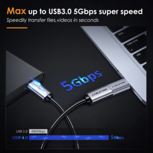 CABLETIME αντάπτορας USB Type-C σε USB 3.0 C160, γκρι | Αξεσουάρ κινητών | elabstore.gr