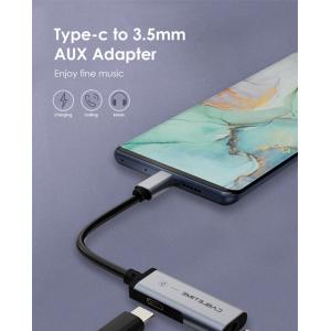 CABLETIME αντάπτορας USB Type-C σε USB Type-C & 3.5mm C160, 0.1m, γκρι | Αξεσουάρ κινητών | elabstore.gr