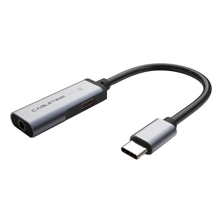 CABLETIME αντάπτορας USB Type-C σε USB Type-C & 3.5mm C160, 0.1m, γκρι | eLabstore.gr CABLETIME αντάπτορας USB Type-C σε USB Type-C & 3.5mm C160, 0.1m, γκρι | Αξεσουάρ κινητών | elabstore.gr