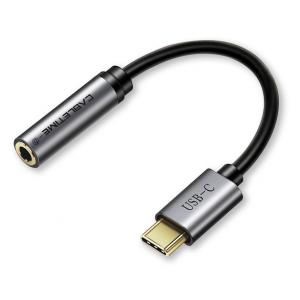 CABLETIME καλώδιο USB Type-C σε 3.5mm C160, Digital Version, 0.1m, μαύρο | Αξεσουάρ κινητών | elabstore.gr