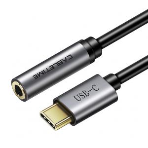 CABLETIME καλώδιο USB Type-C σε 3.5mm θηλυκό C160, 0.1m, μαύρο | Αξεσουάρ κινητών | elabstore.gr