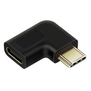 CABLETIME αντάπτορας USB Type-C αρσενικό σε θηλυκό, γωνιακός, μαύρος | Αξεσουάρ κινητών | elabstore.gr
