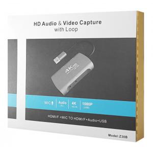 CABLETIME HDMI audio and video capture card with Loop HAVC, 4K | Συνοδευτικά PC | elabstore.gr