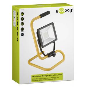 GOOBAY προβολέας LED με βάση 59006, 30W, 2500lm, IP65, μαύρος | Φωτισμός | elabstore.gr