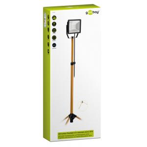 GOOBAY προβολέας LED με βάση τρίποδα 59008, 30W, 2500lm, IP65, μαύρος | Φωτισμός | elabstore.gr