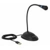 DELOCK μικρόφωνο με βάση και mute button 65871, USB, 1.7m, μαύρο | Συνοδευτικά PC | elabstore.gr