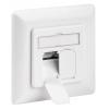 GOOBAY επιτοίχια πρίζα CAT 6e 68246, 2x RJ45, 80x80, λευκή | Εργαλεία | elabstore.gr