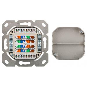 GOOBAY επιτοίχια πρίζα CAT 6e 68246, 2x RJ45, 80x80, λευκή | Εργαλεία | elabstore.gr