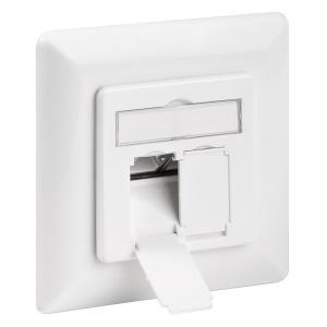 GOOBAY επιτοίχια πρίζα CAT 6e 68246, 2x RJ45, 80x80, λευκή | Εργαλεία | elabstore.gr