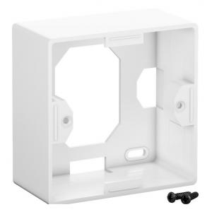 GOOBAY επιτοίχια πρίζα CAT 6a 68572, 2x RJ45, 80x80mm, λευκή | Εργαλεία | elabstore.gr