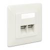 DELOCK Modular Wall Outlet Δικτύου, Cat.6A, LSA, 2 Port | Εργαλεία | elabstore.gr