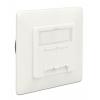 DELOCK Modular Wall Outlet Δικτύου, Cat.6A, 2x LSA, 2 Port | Εργαλεία | elabstore.gr