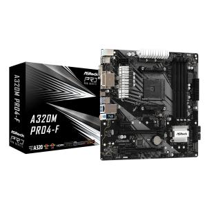 ASROCK μητρική A320M Pro4-F, 4x DDR4, AM4, USB 3.1, mATX | PC & Αναβάθμιση | elabstore.gr