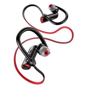 USAMS Bluetooth earphones US-YD004, BT 5.0, 90mAh, κόκκινο-μαύρο | Αξεσουάρ κινητών | elabstore.gr