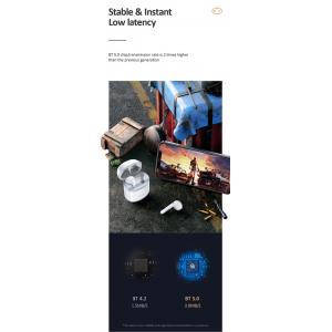 USAMS earphones US-SY02 με θήκη φόρτισης, True Wireless, λευκά | eLabstore.gr