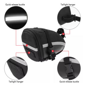 Τσαντάκι σέλας ποδηλάτου BIKE-0005, μαύρο | Gadgets - Αξεσουάρ | elabstore.gr