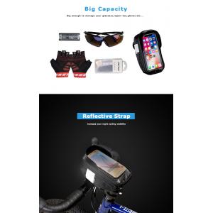 Τσαντάκι ποδηλάτου BIKE-0008, με θήκη κινητού 6.5", μαύρο | Gadgets - Αξεσουάρ | elabstore.gr