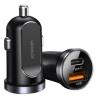 JOYROOM φορτιστής αυτοκινήτου C-A08, USB + Type-C, 30W, μαύρος | eLabstore.gr JOYROOM φορτιστής αυτοκινήτου C-A08, USB + Type-C, 30W, μαύρος | Αξεσουάρ κινητών | elabstore.gr