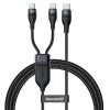 BASEUS καλώδιο USB Type-C σε 2x USB Type-C CA1T2-C01, 100W, 1.5m, μαύρο | Αξεσουάρ κινητών | elabstore.gr