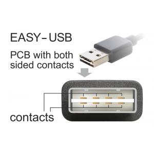 POWERTECH Καλώδιο USB σε USB Micro-B CAB-U137, 90°, Dual Easy USB, 1m | Αξεσουάρ κινητών | elabstore.gr