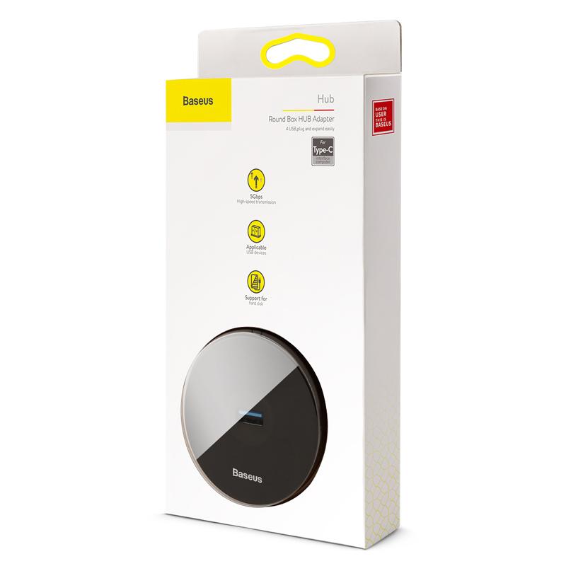 BASEUS USB Type-C hub CAHUB-G01, 1x USB 3.0, 3x USB 2.0, μαύρο | eLabstore.gr BASEUS USB Type-C hub CAHUB-G01, 1x USB 3.0, 3x USB 2.0, μαύρο | Συνοδευτικά PC | elabstore.gr