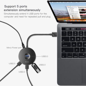 BASEUS USB Type-C hub CAHUB-G01, 1x USB 3.0, 3x USB 2.0, μαύρο | eLabstore.gr BASEUS USB Type-C hub CAHUB-G01, 1x USB 3.0, 3x USB 2.0, μαύρο | Συνοδευτικά PC | elabstore.gr