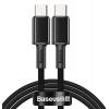 BASEUS καλώδιο USB Type-C CATGD-01, 5A 100W, 1m, μαύρο | Αξεσουάρ κινητών | elabstore.gr