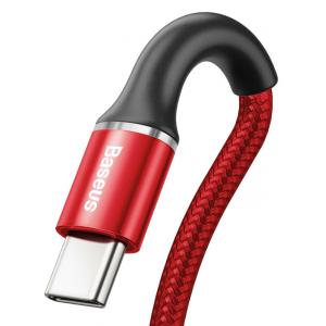 BASEUS καλώδιο USB σε USB Type-C CATGH-H09, LED, 5A 40W, 2m, κόκκινο | Αξεσουάρ κινητών | elabstore.gr