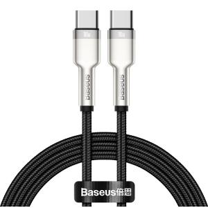 BASEUS καλώδιο USB Type-C CATJK-C01, 5A 100W, 1m, μπεζ | Αξεσουάρ κινητών | elabstore.gr