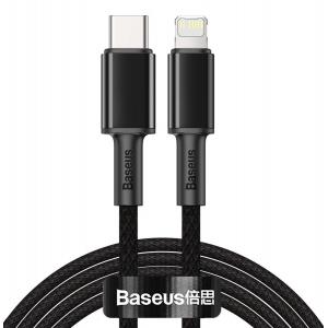 BASEUS καλώδιο USB Type-C σε Lightning CATLGD-A01, 20W, 2m, μαύρο | Αξεσουάρ κινητών | elabstore.gr