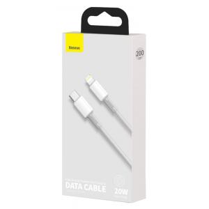 BASEUS καλώδιο USB Type-C σε Lightning CATLGD-A02, 20W, 2m, λευκό | Αξεσουάρ κινητών | elabstore.gr