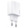 USAMS φορτιστής τοίχου US-CC118, 1x type-C, PD3.0 20W 3A, λευκός | Αξεσουάρ κινητών | elabstore.gr
