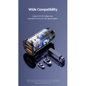 USAMS USB φορτιστής αυτοκινήτου US-CC122, 2x USB, 36W, διάφανος | Αξεσουάρ κινητών | elabstore.gr