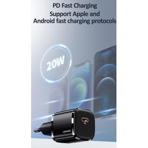 USAMS φορτιστής τοίχου US-CC124, USB Τype-C, 20W, μαύρος | Αξεσουάρ κινητών | elabstore.gr