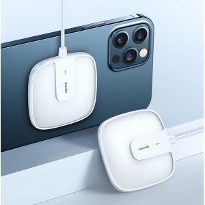 USAMS ασύρματος φορτιστής US-CD153, 15W, fast charge, λευκός | Αξεσουάρ κινητών | elabstore.gr
